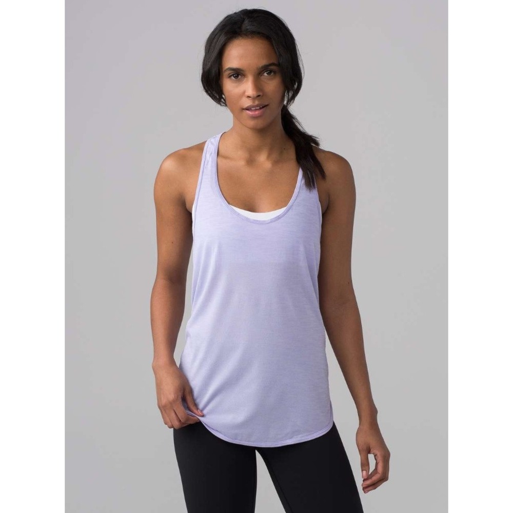 Lululemon | 105 Singlet Racerback Tank Heathered Violet Purple | Sz 6